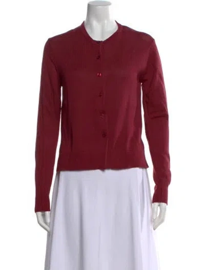 Pre-owned Kule Crew Neck Sweater In Burgundy