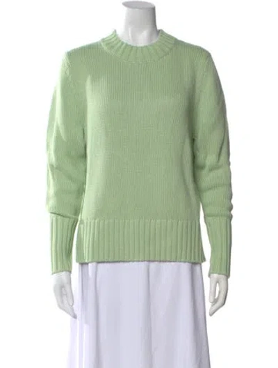 Pre-owned Kule Crew Neck Sweater In Green
