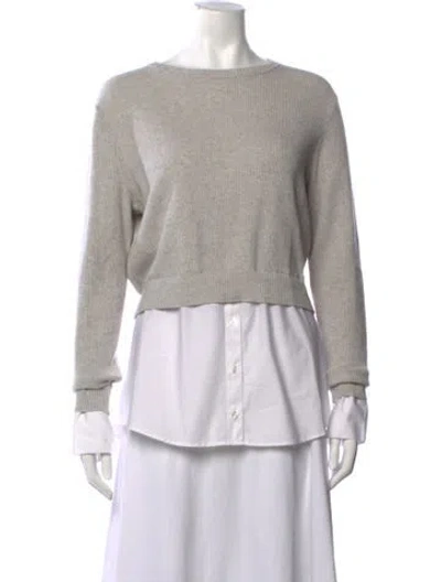 Pre-owned Kule Crew Neck Sweater In Grey