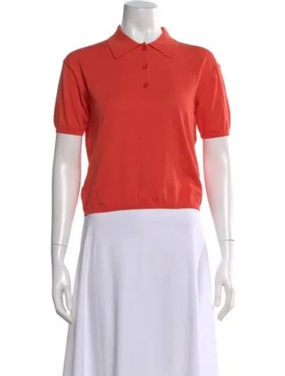 Pre-owned Kule Crew Neck Sweater In Orange