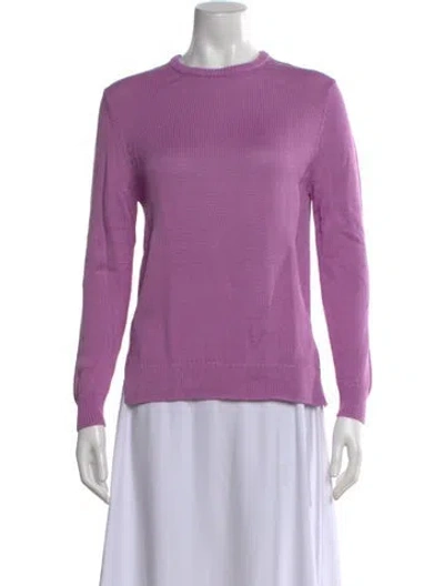 Pre-owned Kule Crew Neck Sweater In Purple