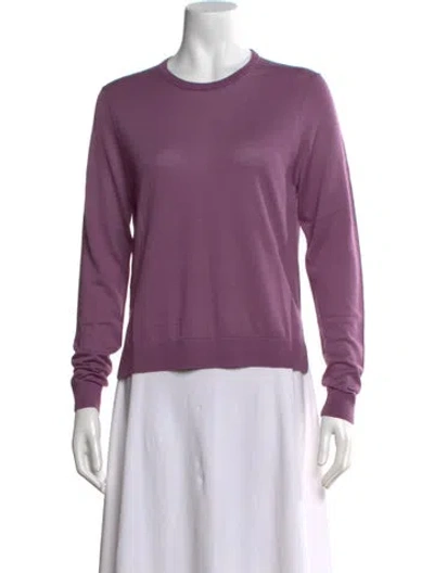 Pre-owned Kule Crew Neck Sweater In Purple