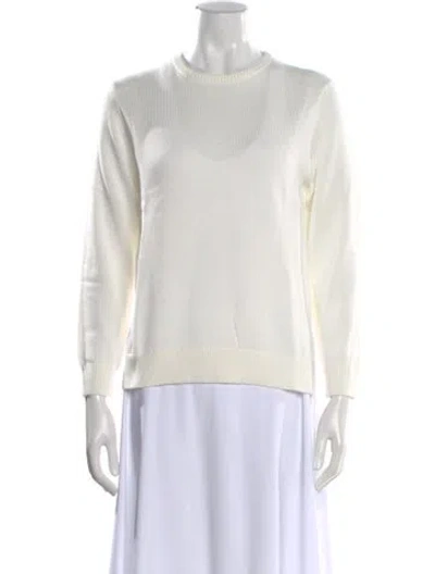 Pre-owned Kule Crew Neck Sweater In White