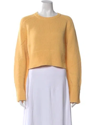 Pre-owned Kule Crew Neck Sweater In Yellow