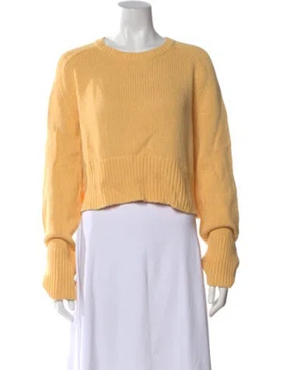 Pre-owned Kule Crew Neck Sweater In Yellow