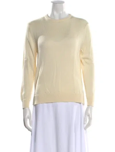 Pre-owned Kule Crew Neck Sweater In Yellow
