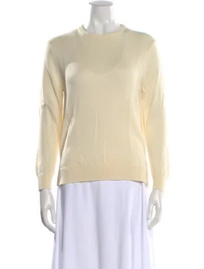 Pre-owned Kule Crew Neck Sweater In Yellow