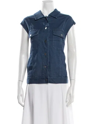 Pre-owned Kule Denim Jacket In Blue
