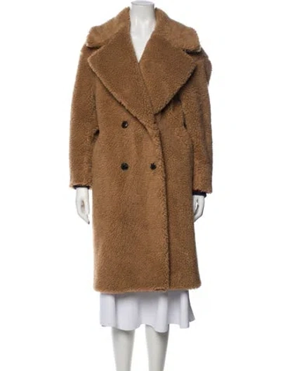 Pre-owned Kule Faux Fur Coat In Brown