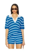 Kule Fjord Polo Top In Royal