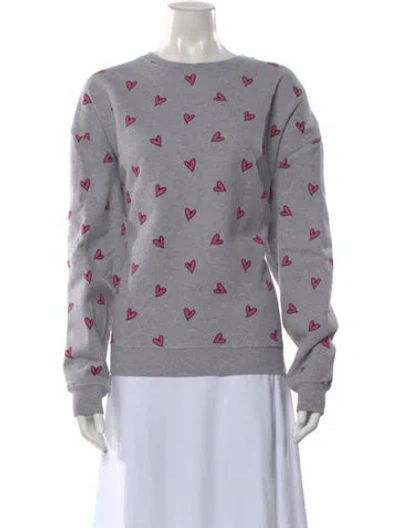 Pre-owned Kule Graphic Print Crew Neck Sweatshirt In Multi