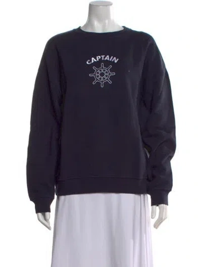 Pre-owned Kule Graphic Print Crew Neck Sweatshirt In Multi