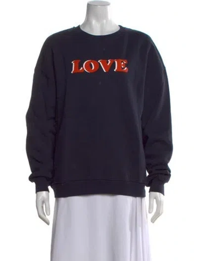 Pre-owned Kule Graphic Print Crew Neck Sweatshirt In Multi