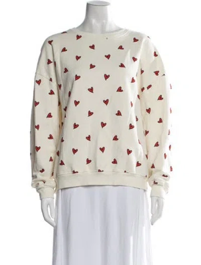 Pre-owned Kule Graphic Print Crew Neck Sweatshirt In Neutral