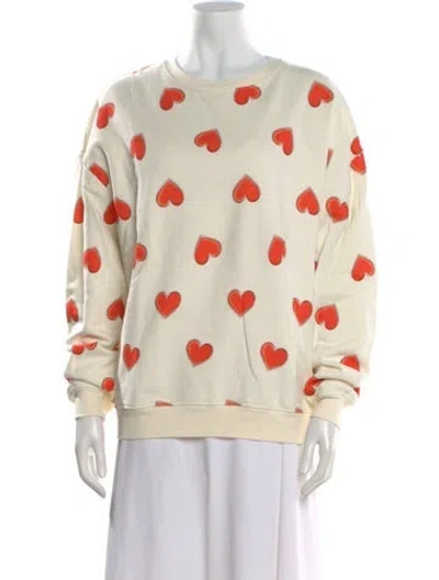 Pre-owned Kule Graphic Print Crew Neck Sweatshirt In Neutral