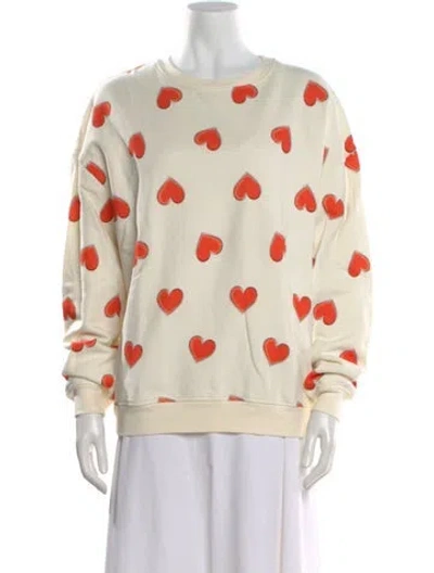 Pre-owned Kule Graphic Print Crew Neck Sweatshirt In Neutral