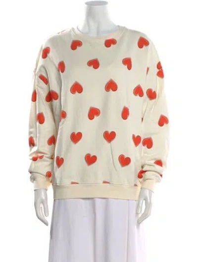 Pre-owned Kule Graphic Print Crew Neck Sweatshirt In Neutral