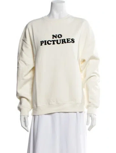 Pre-owned Kule Graphic Print Crew Neck Sweatshirt In Neutral