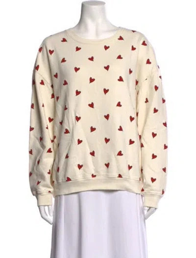 Pre-owned Kule Graphic Print Crew Neck Sweatshirt In Neutrals