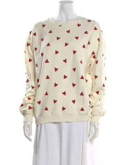 Pre-owned Kule Graphic Print Crew Neck Sweatshirt W/ Tags In Neutral