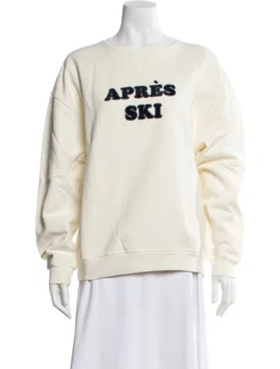 Pre-owned Kule Graphic Print Crew Neck Sweatshirt W/ Tags In Neutral