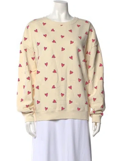 Pre-owned Kule Graphic Print Crew Neck Sweatshirt W/ Tags In Neutral