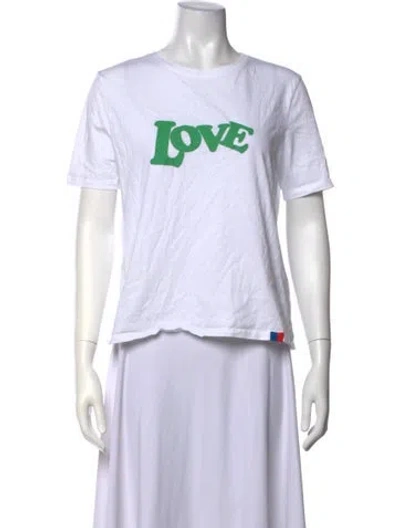 Pre-owned Kule Graphic Print Crew Neck T-shirt In White