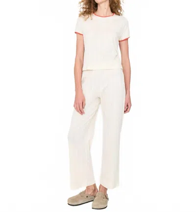 Kule Kelli Organic Cotton Pant In Cream In White