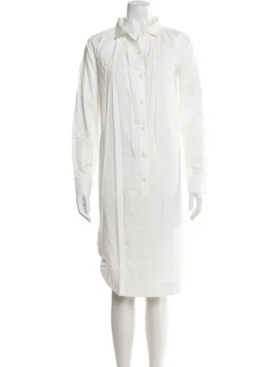 Pre-owned Kule Knee-length Dress In White