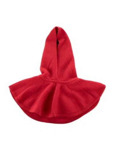 Pre-owned Kule Knit Winter Hood In Red