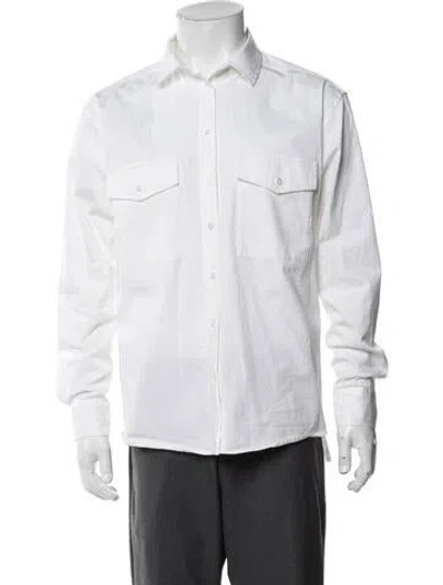 Pre-owned Kule Long Sleeve Shirt In White