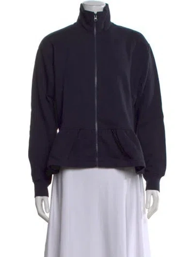 Pre-owned Kule Long Sleeve Sweatshirt In Blue