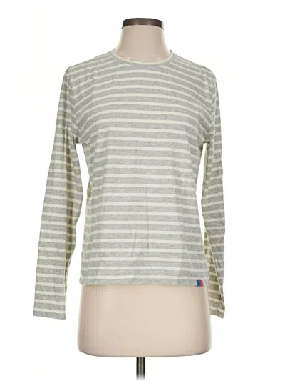 Pre-owned Kule Long Sleeve T-shirt In Silver
