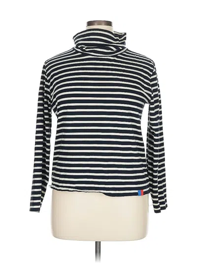 Pre-owned Kule Long Sleeve Turtleneck In Blue