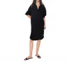 Kule Madrid Silk Dress In Black In Black