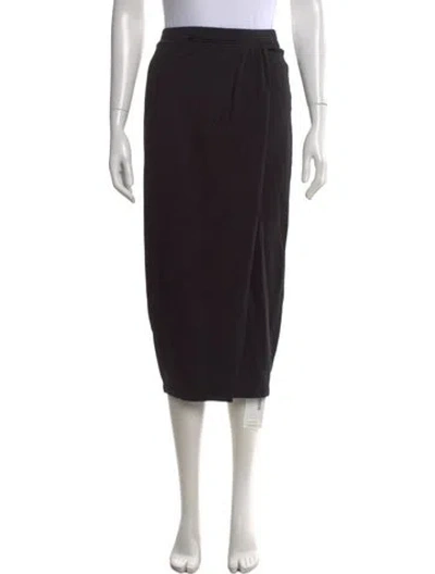 Pre-owned Kule Midi Length Skirt In Black