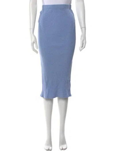 Pre-owned Kule Midi Length Skirt In Blue