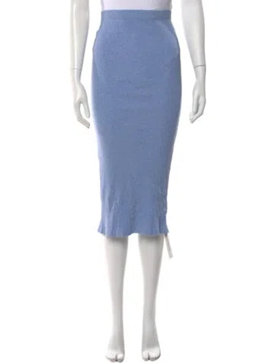 Pre-owned Kule Midi Length Skirt In Blue
