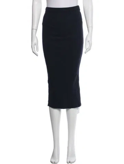 Pre-owned Kule Midi Length Skirt In Blue