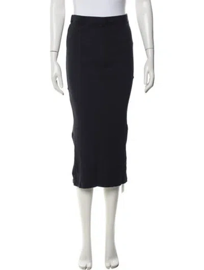 Pre-owned Kule Midi Length Skirt In Blue/white