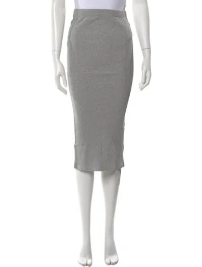 Pre-owned Kule Midi Length Skirt In Gray
