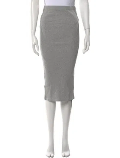 Pre-owned Kule Midi Length Skirt In Gray