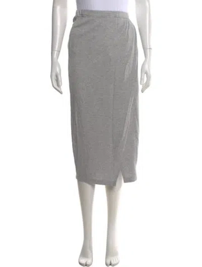 Pre-owned Kule Midi Length Skirt In Gray