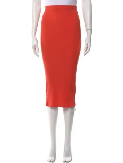 Pre-owned Kule Midi Length Skirt In Orange