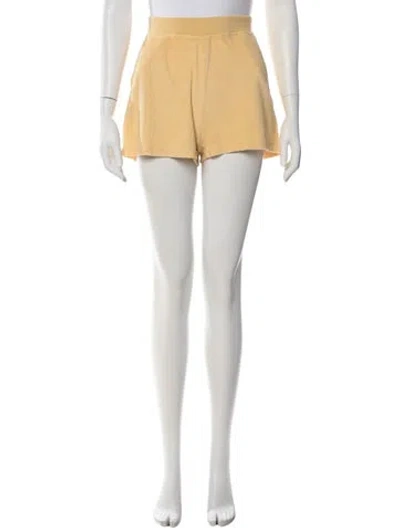 Pre-owned Kule Mini Shorts In Yellow