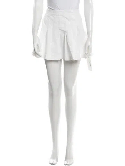 Pre-owned Kule Mini Skirt In White