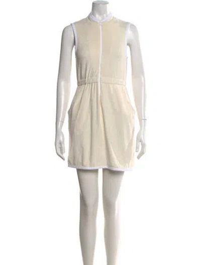 Pre-owned Kule Mock Neck Mini Dress W/ Tags In Yellow