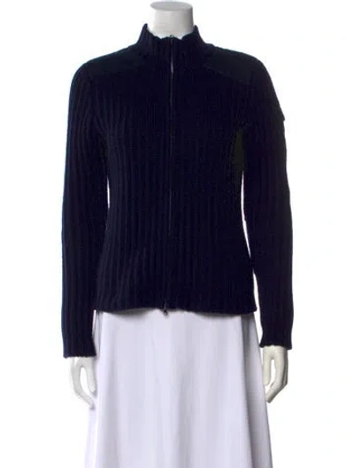 Pre-owned Kule Mock Neck Sweater In Blue