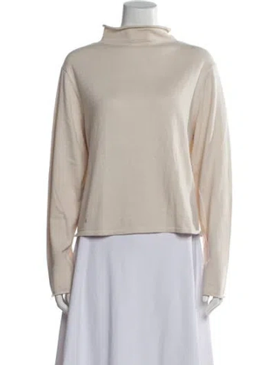 Pre-owned Kule Mock Neck Sweater In Neutral