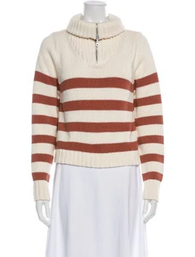 Pre-owned Kule Mock Neck Sweater In Neutral